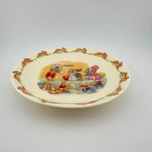 Royal Doulton Cream Children's Plate with Playful Illustrations